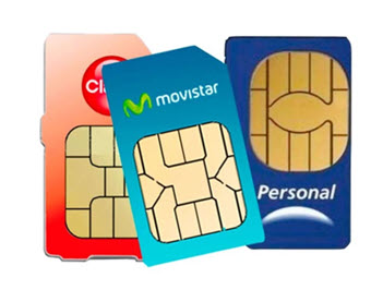 Chips movistar claro personal